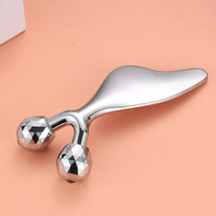 Dolphin Dual Ball Scraper Face Lifting Manual Tool Facial Roller Eye Care Stainless Steel Skin Care Tool Gadgets