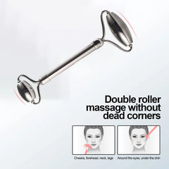 1/3pcs Ice Face Roller Facial Skincare Ice Roller Stainless Steel Facial Roller Gua Sha Tool Reusable Silicone Ice Facial Roller